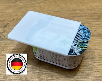 3er Sparset Frischhaltedeckel 90x90/80x100/80x120mm Quark Becher Deckel spülmaschinenfest wiederverwendbar lebensmittelecht kein Tupper