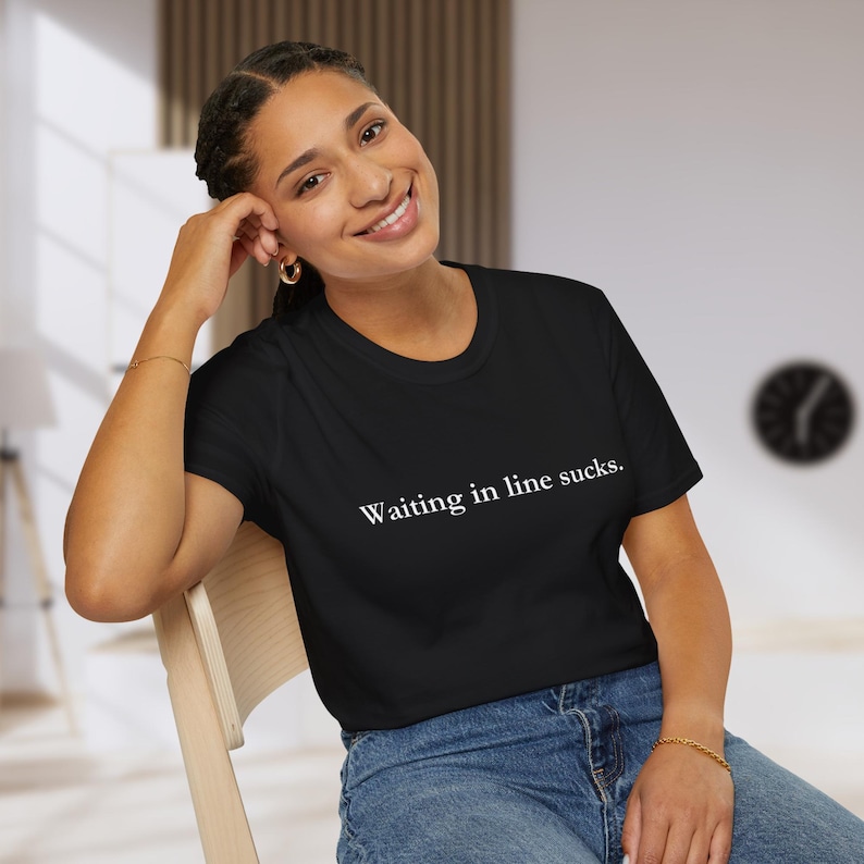 Waiting In Line Sucks Funny Disney Parks T-Shirt, Unisex Softstyle Tee image 5