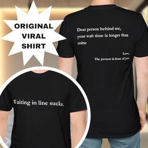 Waiting In Line Sucks Funny Disney Parks T-Shirt, Unisex Softstyle Tee