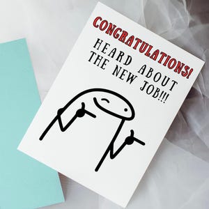 Funny New Job Card – Congrats on new job!