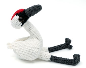 CROCHET PATTERN Amigurumi Whooping Crane Bird by MevvSan [PDF Instant Download]