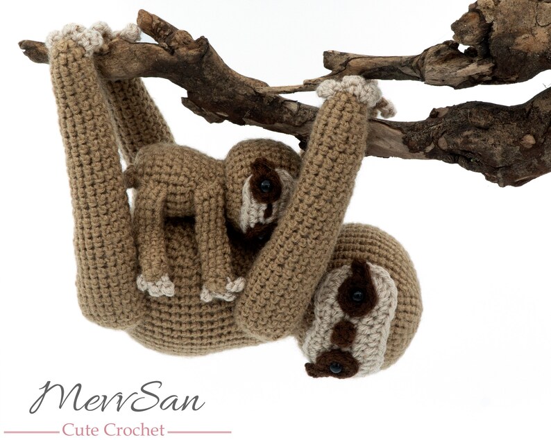 Crochet PATTERN PDF Amigurumi Sloth Crochet Animal - Etsy Denmark
