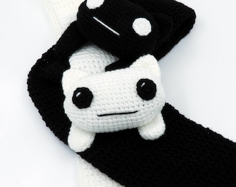 HÄKELANLEITUNG Amigurumi Longcat und Tacgnol Schal von MevvSan [PDF Sofortdownload]