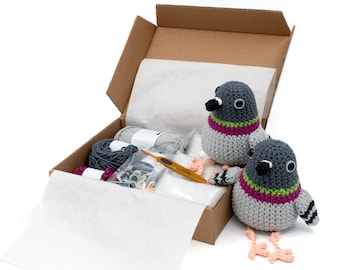 DIY Häkel Kit - Amigurumi Taube Vogel Plüschtier