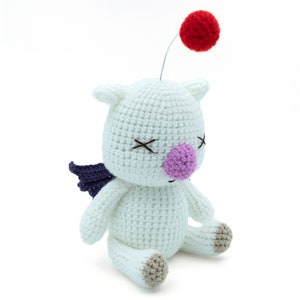 HÄKELANLEITUNG Amigurumi Final Fantasy X Moogle Puppe von MevvSan [PDF Sofort Download]
