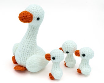 CROCHET PATTERN Amigurumi Goose Family by MevvSan [PDF Instant Download]