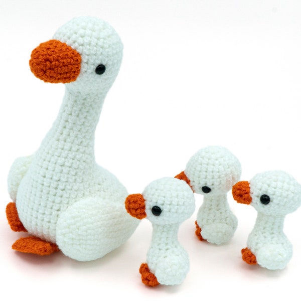 CROCHET PATTERN Amigurumi Goose Family by MevvSan [PDF Instant Download]