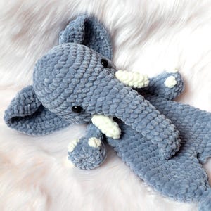 Elefant Lovey Häkelanleitung | Baby Schmusetuch Schnuffeltuch Muster | "Amigurumi Snuggler ""Safari""."