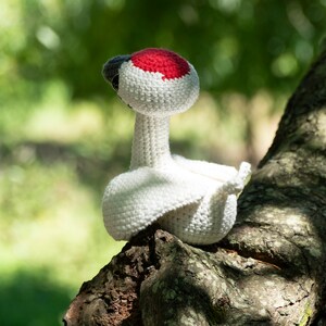 MADE to ORDER - Amigurumi Whooping Crane Bird - Cute Crochet Endangered ...