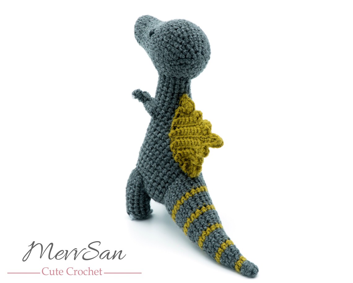 Crochet PATTERN PDF Amigurumi Dinosaur Spinosaurus Crochet Etsy
