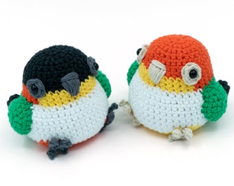 CROCHET PATTERN Amigurumi Caique Parrot Bird by MevvSan [PDF Instant Download]