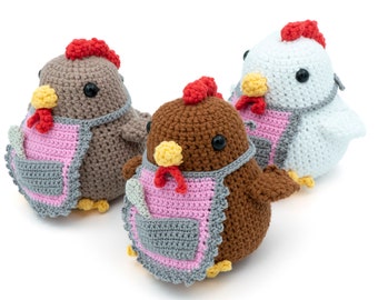 CROCHET PATTERN Amigurumi Mama Hen Chicken by MevvSan [PDF Instant Download]