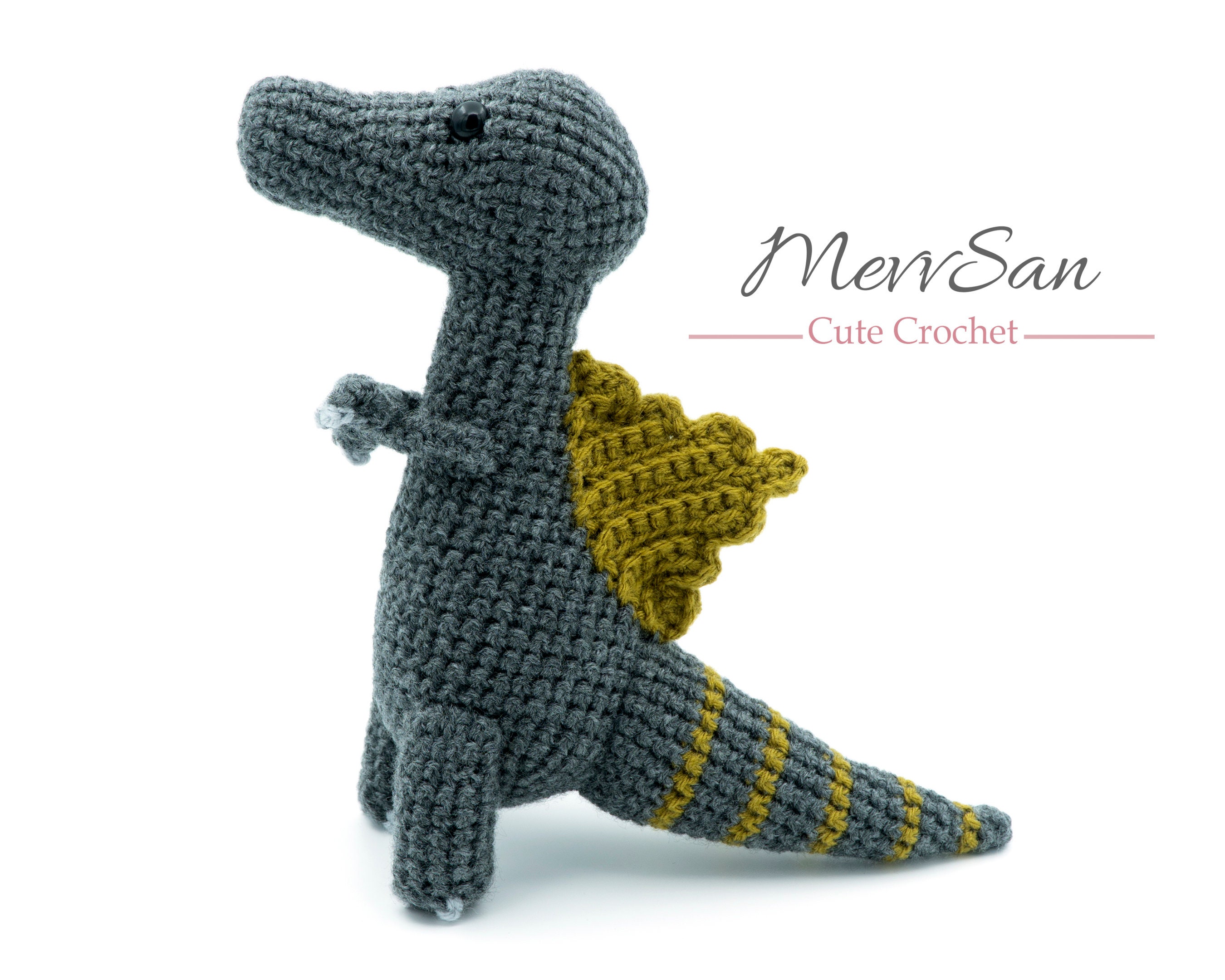 Crochet PATTERN PDF Amigurumi Dinosaur Spinosaurus crochet Etsy Nederland