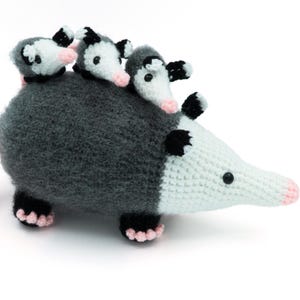 CROCHET PATTERN Amigurumi Opossum Mother and Babies by MevvSan [PDF Instant Download]