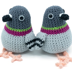 CROCHET PATTERN Amigurumi Pigeon Bird by MevvSan [PDF Instant Download]