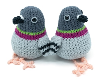 CROCHET PATTERN Amigurumi Pigeon Bird by Mevvsan [PDF Instant