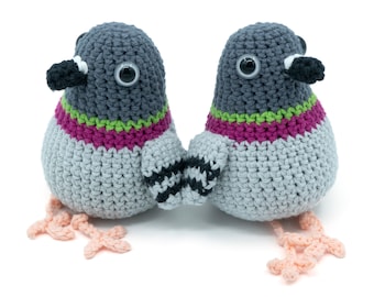 CROCHET PATTERN Amigurumi Pigeon Bird by MevvSan [PDF Instant Download]