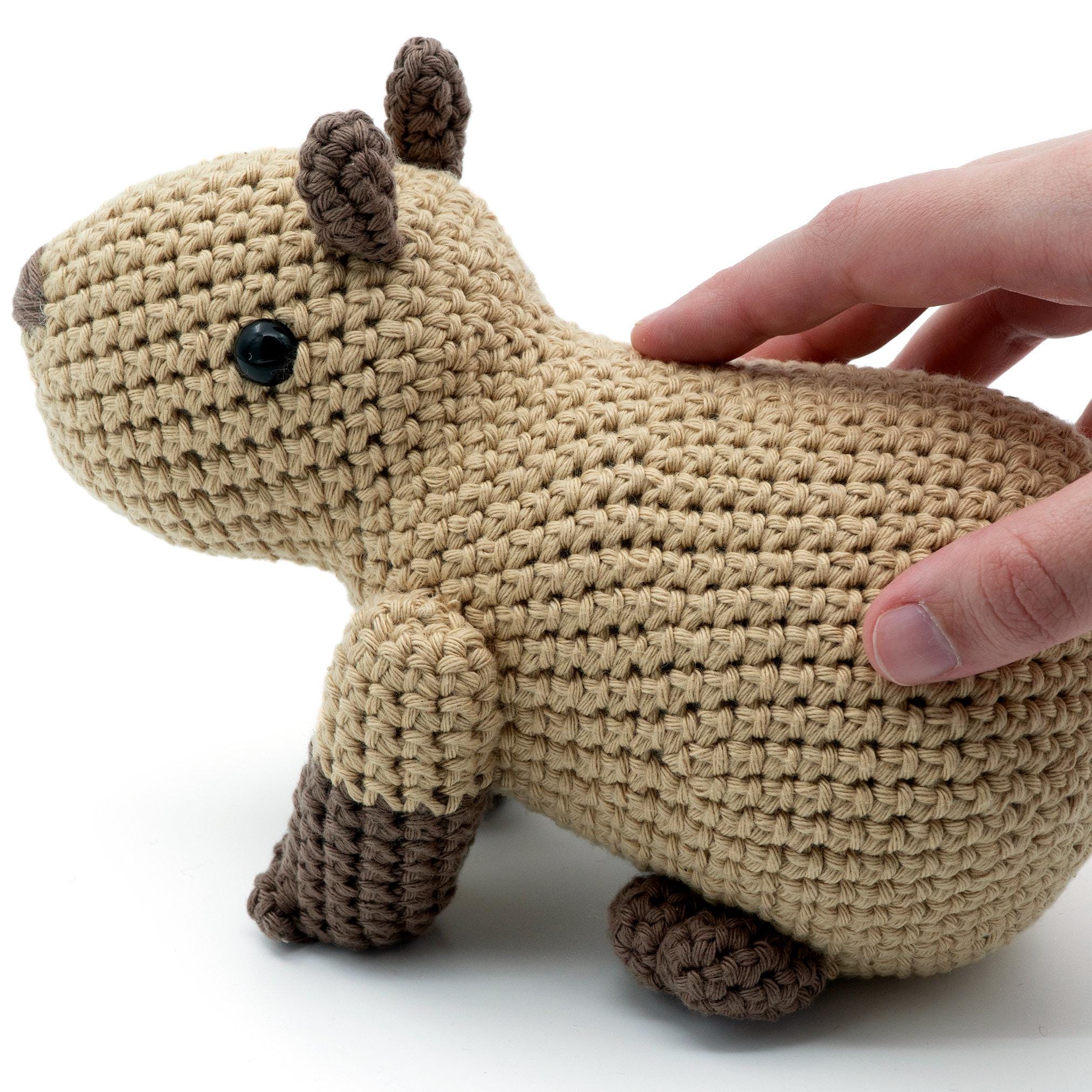 MADE to ORDER- Amigurumi Capybara - crochet guinea pig plush, cute amigurumi rodent, crochet animal toy, crochet capybara plushie