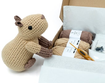 DIY Crochet Kit - Amigurumi Capybara Plush Toy