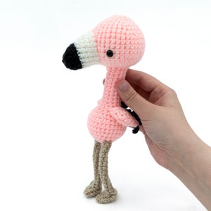 MOTIF AU CROCHET oiseau flamant rose Amigurumi par MevvSan Téléchargement PDF instantané image 6