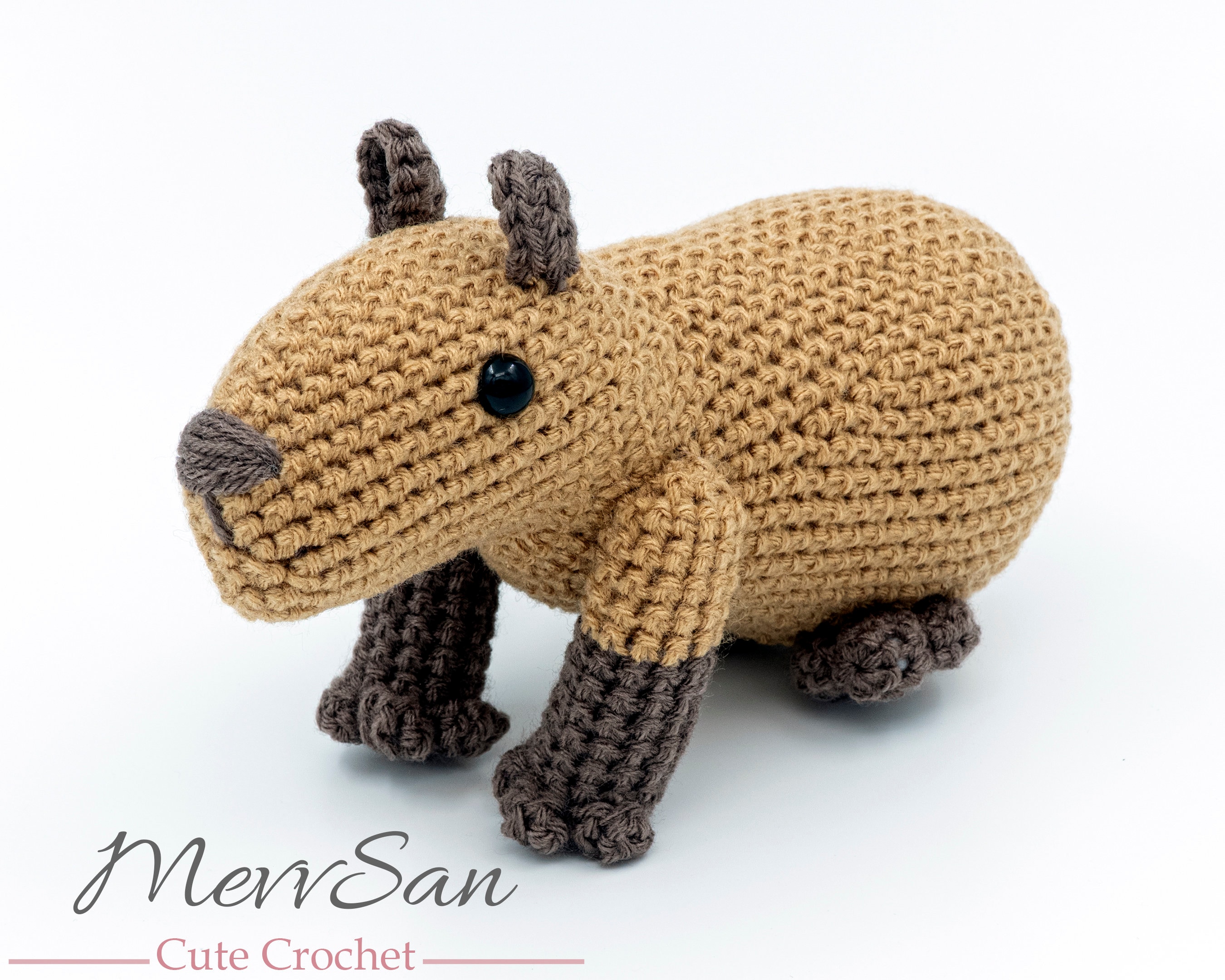 Crochet PATTERN PDF Amigurumi Capybara Crochet Rodent Etsy Canada