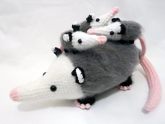 baby opossum stuffed animal