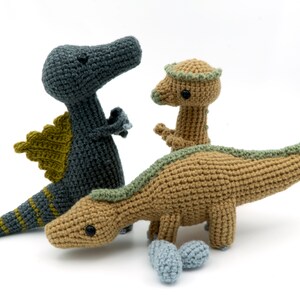 PATTERN BUNDLE Amigurumi Dinosaur Crochet Pattern Bundle #4 by MevvSan [PDF Instant Download]