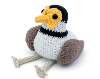 CROCHET PATTERN Amigurumi Masked Lapwing Plover Bird by MevvSan [PDF Instant Download]