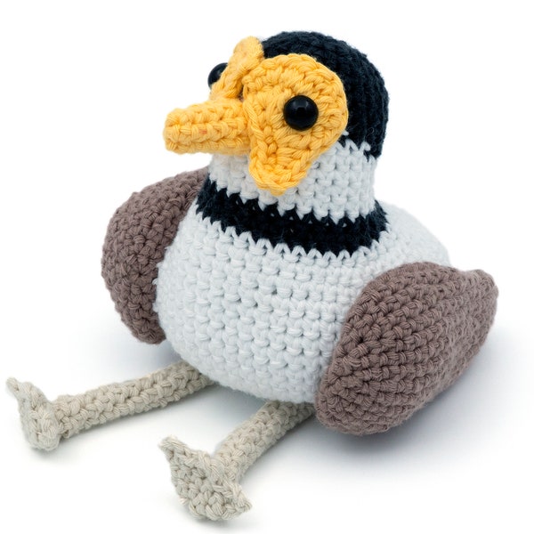 CROCHET PATTERN Amigurumi Masked Lapwing Plover Bird by MevvSan [PDF Instant Download]