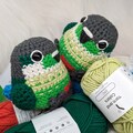 MADE to ORDER - Amigurumi Green Cheek Conure Parrot Plush product logo