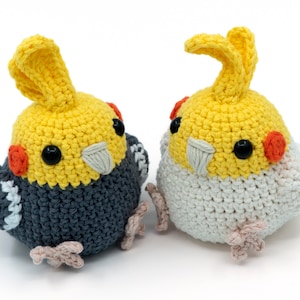 CROCHET PATTERN Amigurumi Cockatiel Parrot Bird by MevvSan [PDF Instant Download]