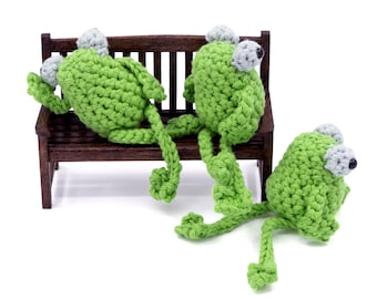 CROCHET PATTERN Amigurumi Sitting Frog by MevvSan [PDF Instant Download]