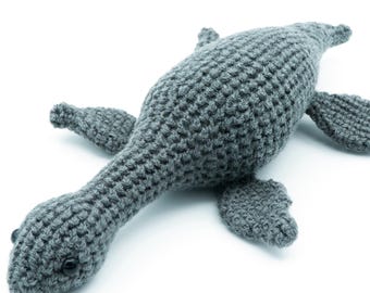 HÄKELANLEITUNG Amigurumi Plesiosaurus Dinosaurier von MevvSan [PDF Sofortdownload]