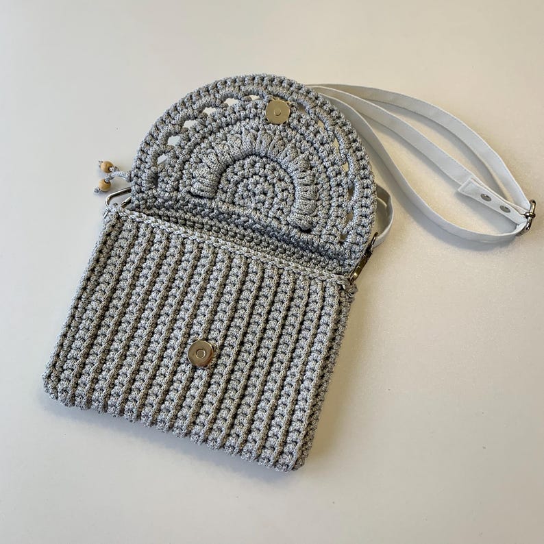 Crochet Crossbody Bag & Clutch – Step-by-Step PDF Tutorial with Video Lessons image 5