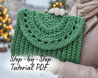 Crochet Bag Pattern PDF | Holiday Gift Idea | Clutch & Crossbody Tutorial