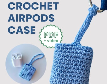 Crochet AirPods Case Pattern – Beginner-Friendly Tutorial (PDF Pattern)