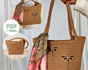 Crochet Tote Bag Tutorial | Step-by-Step Video + Pattern | Handmade Bag DIY