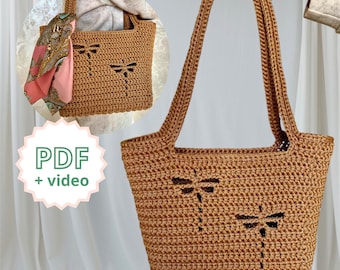 Crochet Tote Bag Tutorial | Step-by-Step Video + Pattern | Handmade Bag DIY