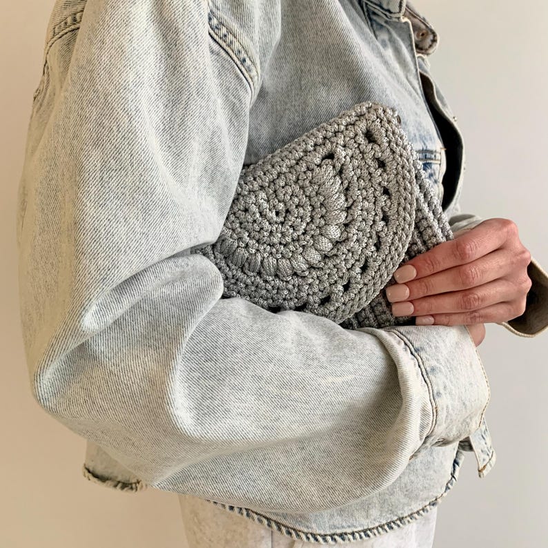 Crochet Crossbody Bag & Clutch – Step-by-Step PDF Tutorial with Video Lessons image 4