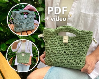 Crochet Pattern for Relaxing & Mindful Crafting – Make the “Waves” Bag