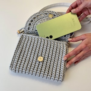 Crochet Crossbody Bag & Clutch – Step-by-Step PDF Tutorial with Video Lessons image 6