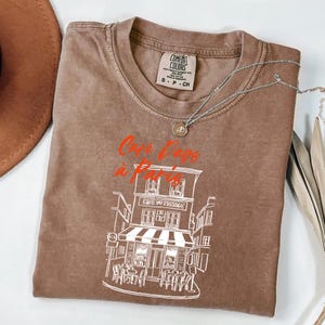 Cafe Days in Paris Shirt - French Cafe Aesthetic Tee - Paris Travel Comfort Colors T-Shirt - Vintage Coffee Lover Shirt - French Graphic Tee