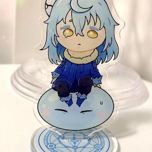Rimuru Tempest Acrylic Standee | 3.2” | That Time I Got Reincarnated as a Slime Anime Figure | Mini Display Collectible Slime Isekai Tensura