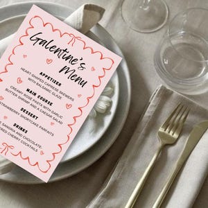 GALENTINE'S DAY MENU | Galentines Party Menu, Valentine's Menu ...