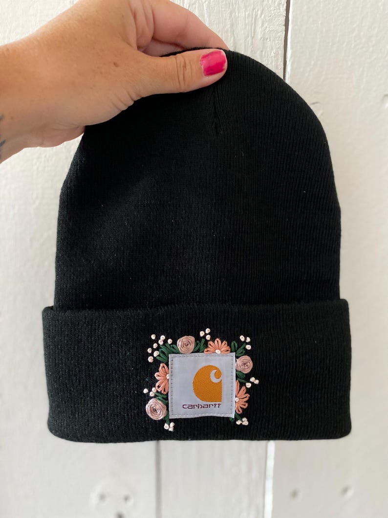 Customizable Hand Embroidered logo beanie
