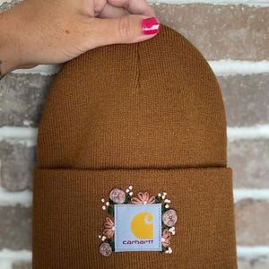 Customizable Hand Embroidered logo beanie