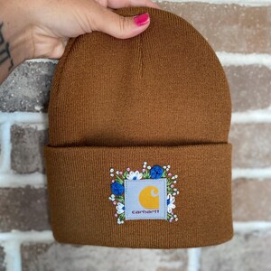 Customizable Hand Embroidered logo beanie