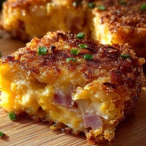 LA MEJOR RECETA para una abundante cazuela de desayuno con jamón y queso (PDF imprimible)