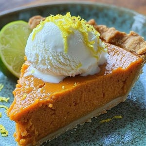 BEST RECIPE For Classic Sweet Potato Pie with a Zesty Lime Twist Recipe (Printable PDF)
