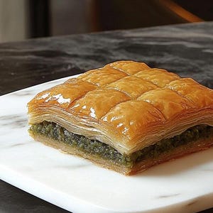 EASY RECIPE For Gaziantep Koçak Dry Baklava : Turkish Pistachio Dessert (PDF Download)